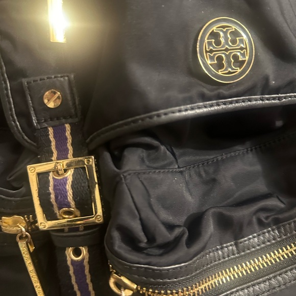Tory Burch Nylon Backpack – Black & Gold – Authentic - Picture 2 of 16